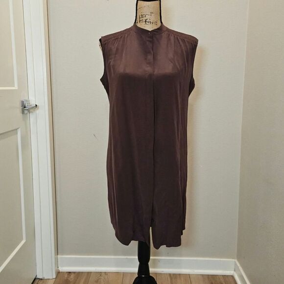All Saints Sleeveless Silk Dress Size 4 - Picture 1 of 5